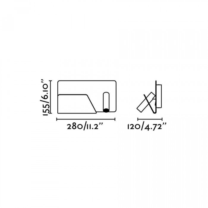 Спот - Faro 62125 SUAU USB Grey wall lamp with left reader, 3 Вт, 140 лм, 3000K Спот - Faro 62125 SUAU USB Grey wall lamp with left reader, 3 Вт, 140 лм, 3000K