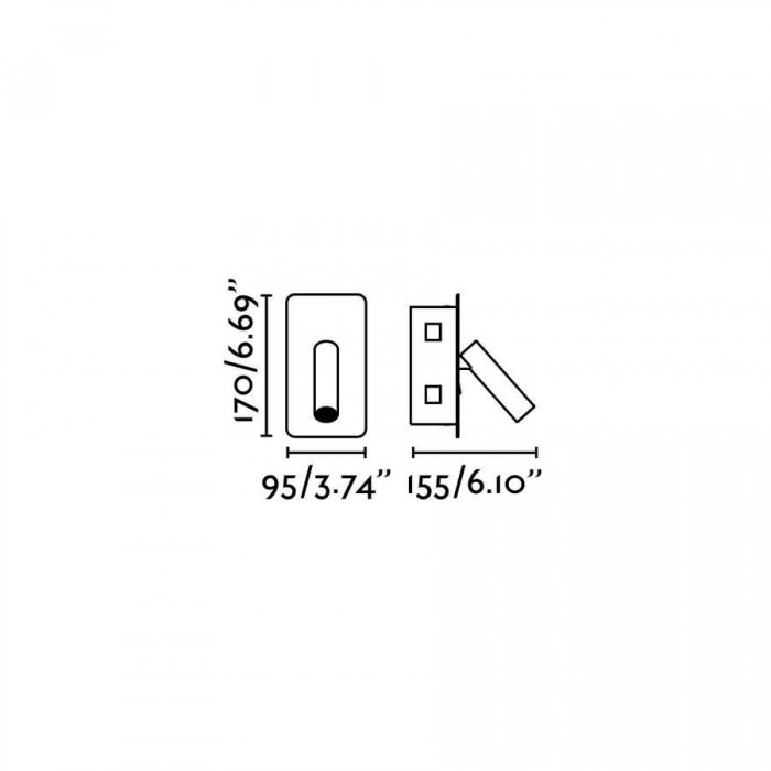 Спот - Faro 62129 SUAU White recessed lamp, 3 Вт, 140 лм, 3000K
