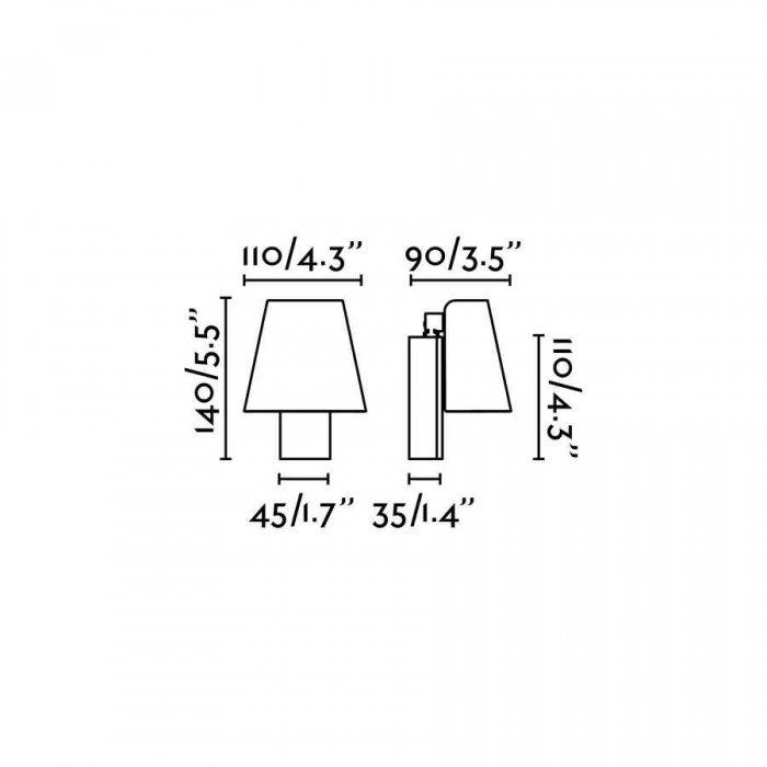 Бра - Faro 62161 Le Petit White wall lamp, 4 Вт, 130 лм, 3000K