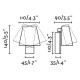 Бра - Faro 62164 Le Petit Bronze wall lamp, 4 Вт, 130 лм, 3000K