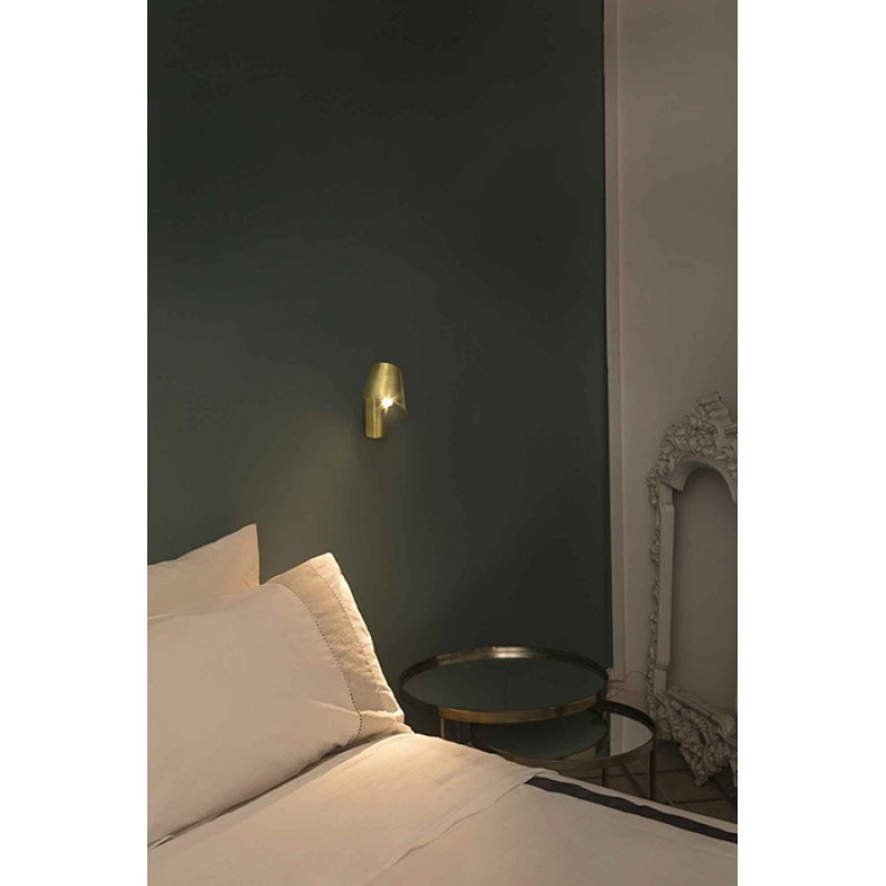 Бра - Faro 62163 Le Petit Satin gold wall lamp, 4 Вт, 130 лм, 3000K