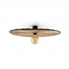 Бра - Faro 62173-69 Costas 600 H70 Black/rattan wall/ceiling lamp