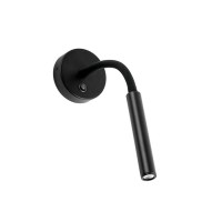 Бра - Faro 62703 KALE Black wall lamp reader, 3 Вт, 180 лм, 3000K
