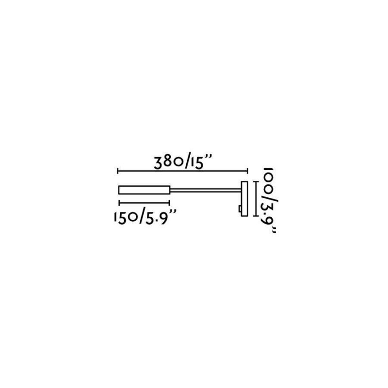 Бра - Faro 62703 KALE Black wall lamp reader, 3 Вт, 180 лм, 3000K