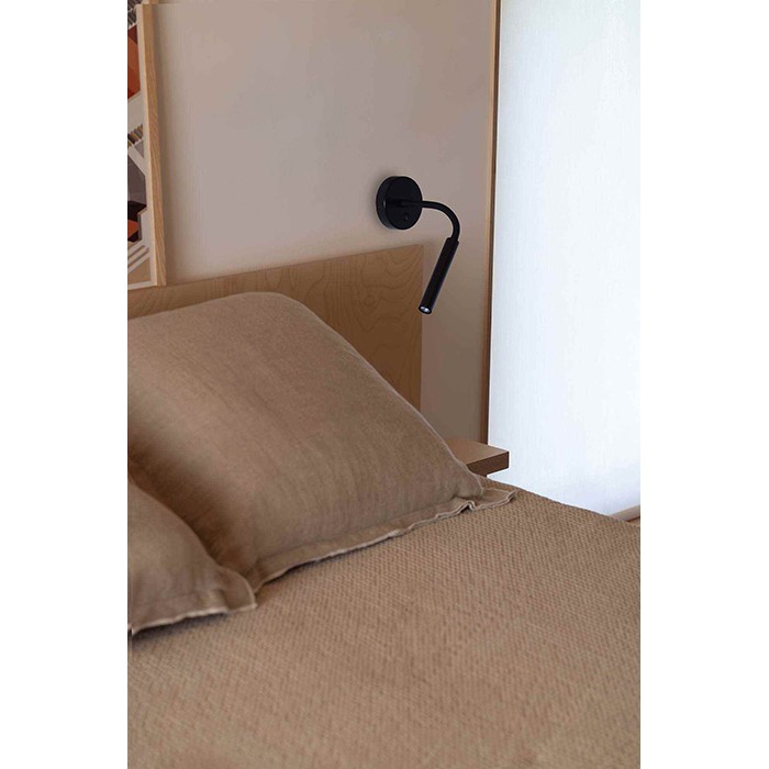 Бра - Faro 62703 KALE Black wall lamp reader, 3 Вт, 180 лм, 3000K