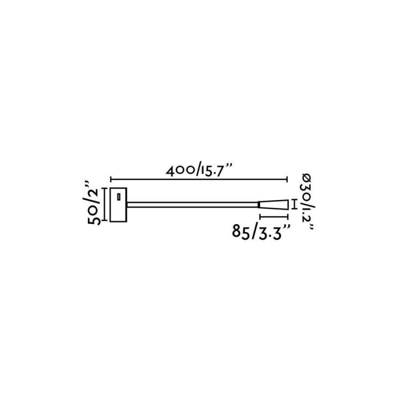 Бра - Faro 62704 LEAD Bronze wall lamp reader, 3 Вт, 180 лм, 3000K