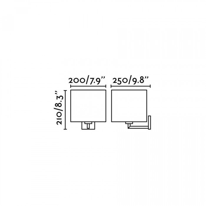 Бра - Faro 62706 SAHARA Chrome/white wall lamp