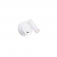 Спот Faro 62707 Boc White wall lamp reader, 3 Вт, 130 лм, 3000K