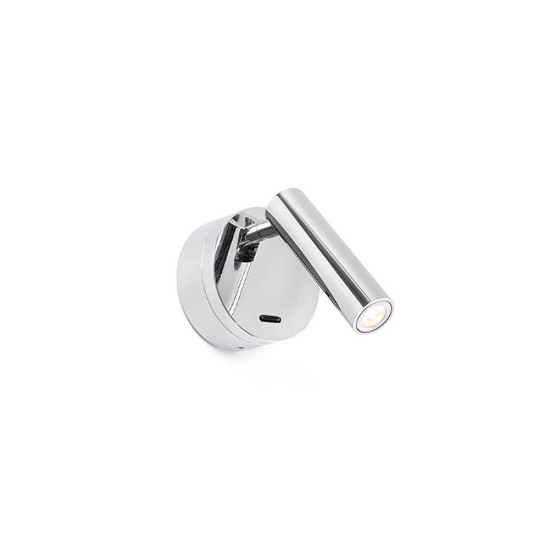 Спот Faro 62710 Boc Chrome wall lamp reader, 3 Вт, 130 лм, 3000K