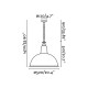 Подвесной светильник Faro 62801 LOU Green pendant lamp