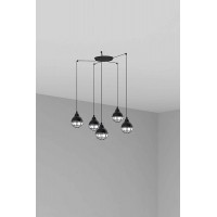 Люстра - Faro 62802-5L CLAIRE 5L Black pendant lamp