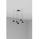 Люстра Faro 62802-5L CLAIRE 5L Black pendant lamp