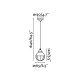 Подвесной светильник Faro 62802 CLAIRE Black pendant lamp