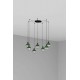 Люстра - Faro 62803-7L CLAIRE 7L Green pendant lamp