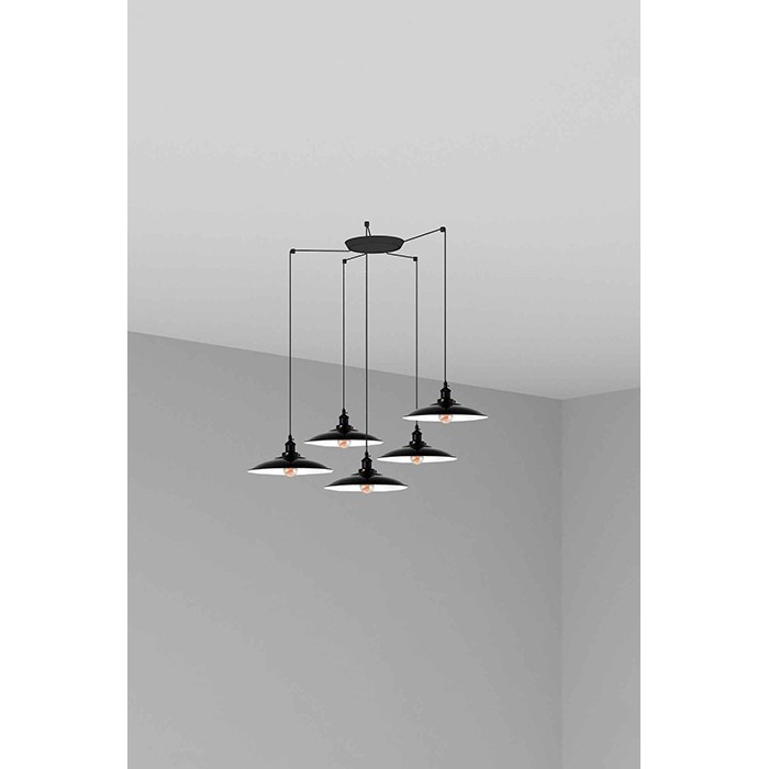 Люстра Faro 62804-5L LANG 5L Black pendant lamp