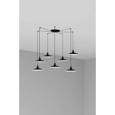 Люстра - Faro 62804-7L LANG 7L Black pendant lamp