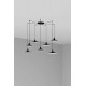 Люстра - Faro 62804-7L LANG 7L Black pendant lamp