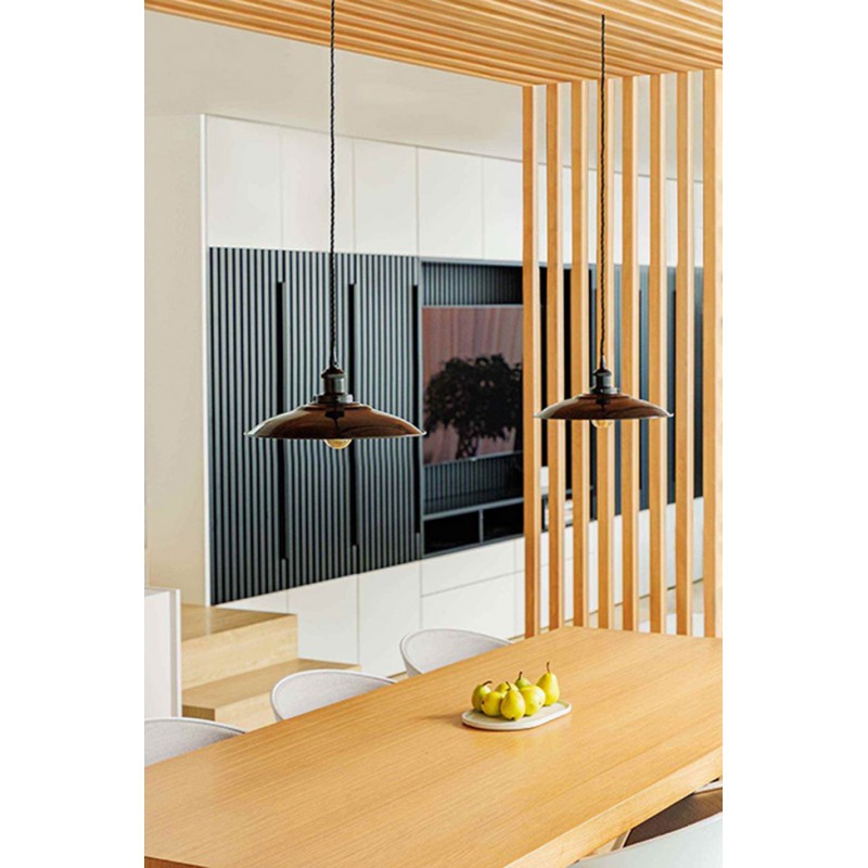 Подвесной светильник Faro 62804 LANG Black pendant lamp