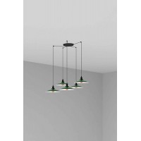 Люстра Faro 62805-5L LANG 5L Green pendant lamp