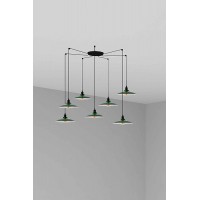 Люстра Faro 62805-7L LANG 7L Green pendant lamp