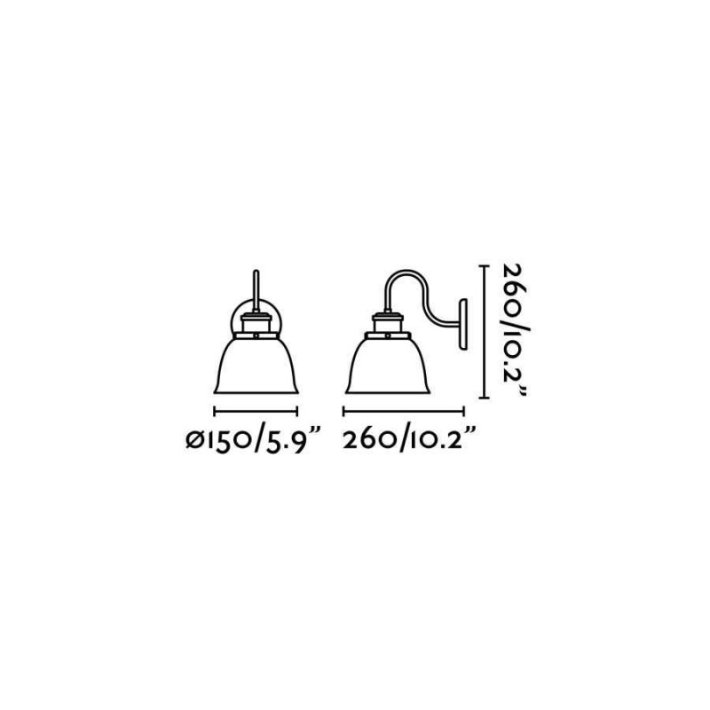 Бра - Faro 62809 LOA Black wall lamp