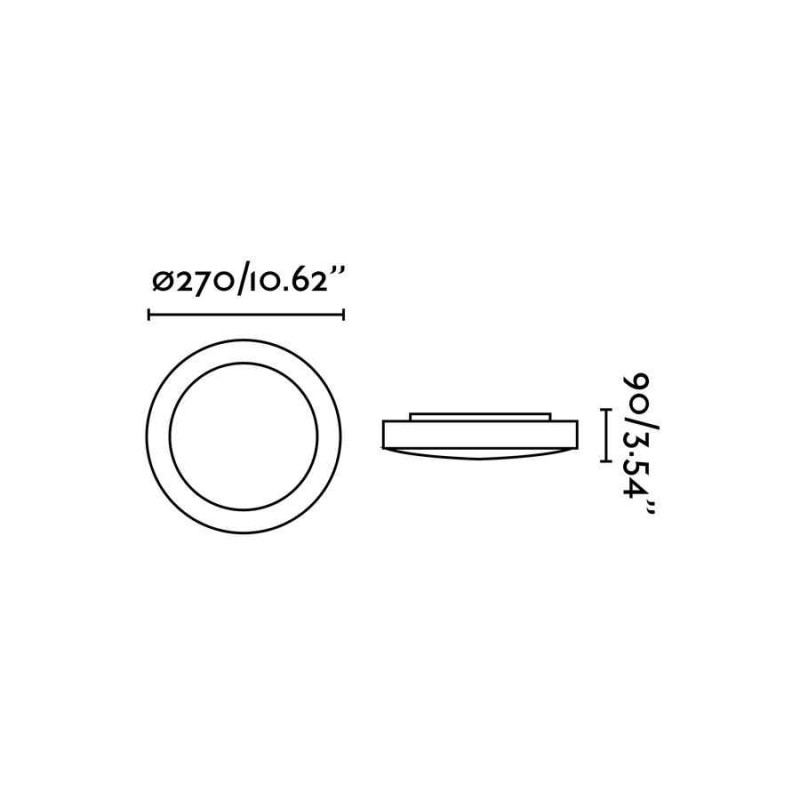 Потолочный светильник Faro 62965 LOGOS 270 White ceiling lamp