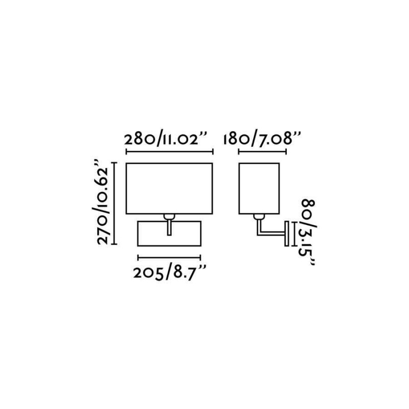 Бра - Faro 62988 RODA Matt nickel wall lamp