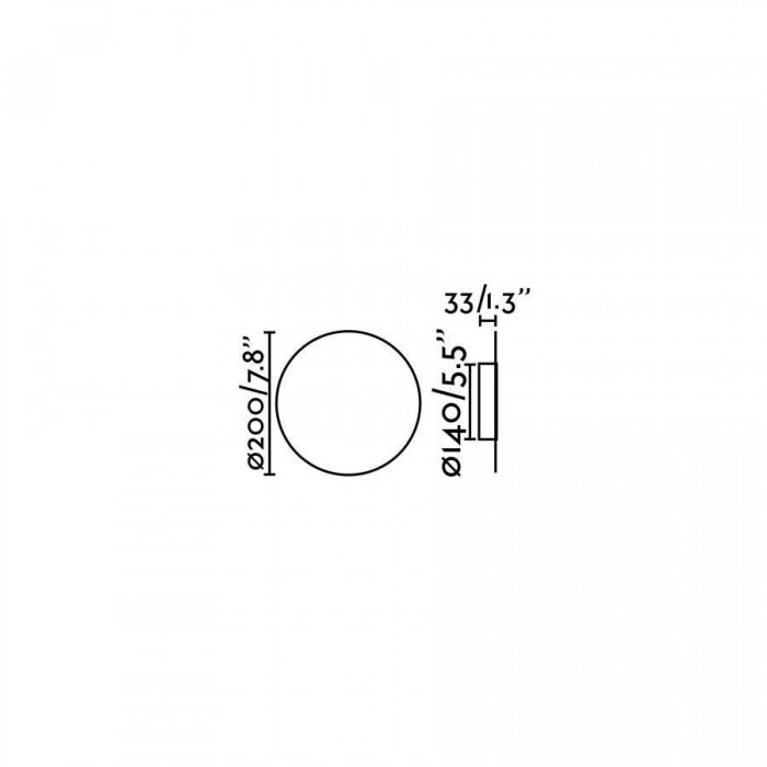 Настенный светильник Faro 63225 LUNA White wall lamp, 5 Вт, 300 лм, 2700K