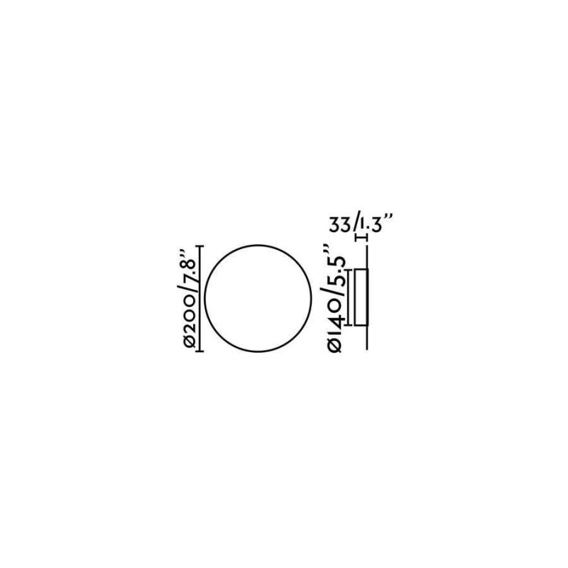 Настенный светильник Faro 63225 LUNA White wall lamp, 5 Вт, 300 лм, 2700K