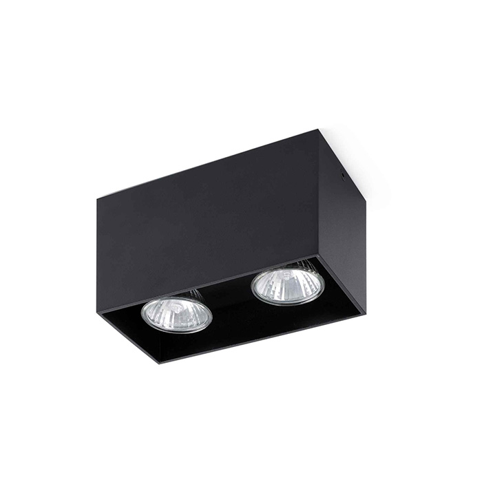 Точечный светильник Faro 63273 TECTO 2L Black ceiling lamp GU10