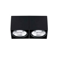 Точковий світильник Faro 63277 TECTO 2L AR111 Black ceiling lamp