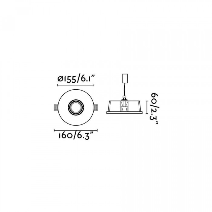 Точечный светильник Faro 63286 NEU White recessed lamp Точечный светильник Faro 63286 NEU White recessed lamp