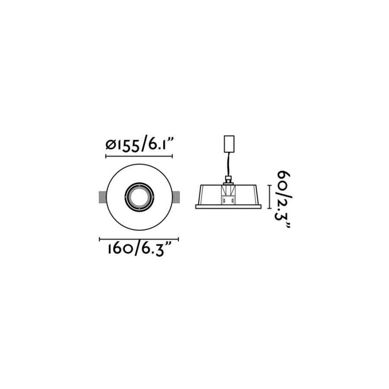Точечный светильник Faro 63286 NEU White recessed lamp