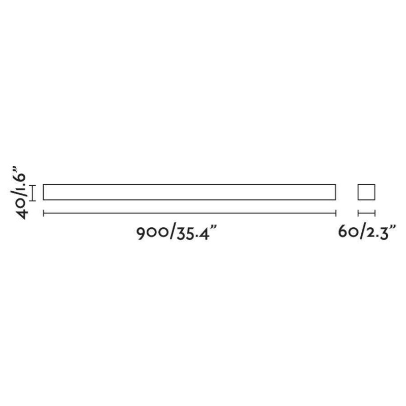 Подсветка для зеркала Faro 63317 NILO 900 Black wall lamp 18W, 18 Вт, 1400 лм, 3000K