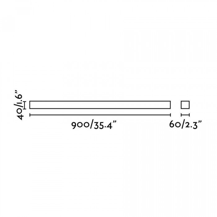 Подсветка для зеркала Faro 63319 NILO 900 Cromo wall lamp, 18 Вт, 1400 лм, 3000K