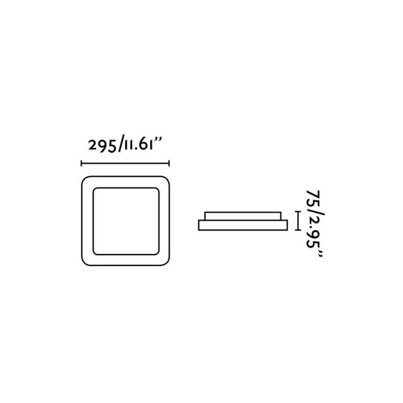 Потолочный светильник Faro 63394 IRIS 295 Grey ceiling lamp, 20 Вт, 1600 лм, 3000K