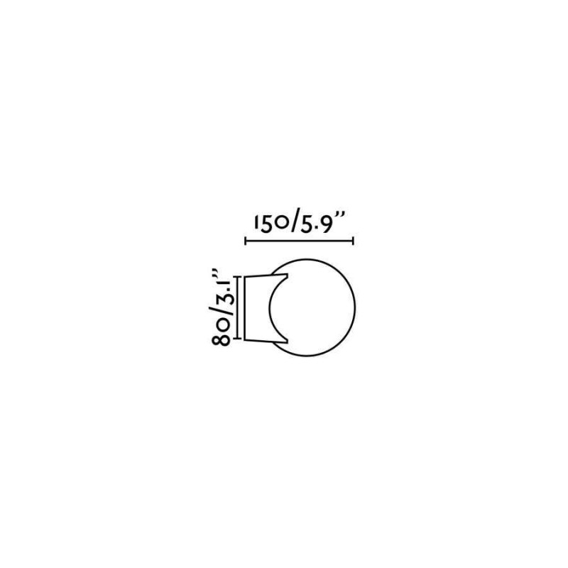 Бра - Faro 63503 LAGO Chrome wall lamp