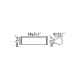 Подсветка для зеркала Faro 63600 Danubio 285 Chrome wall lamp 9W, 9 Вт, 600 лм, 2700K