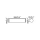 Подсветка для зеркала Faro 63601 Danubio 395 Chrome wall lamp 12W, 12 Вт, 800 лм, 2700K