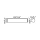 Подсветка для зеркала Faro 63602 Danubio 575 Chrome wall lamp 18W, 18 Вт, 1080 лм, 2700K
