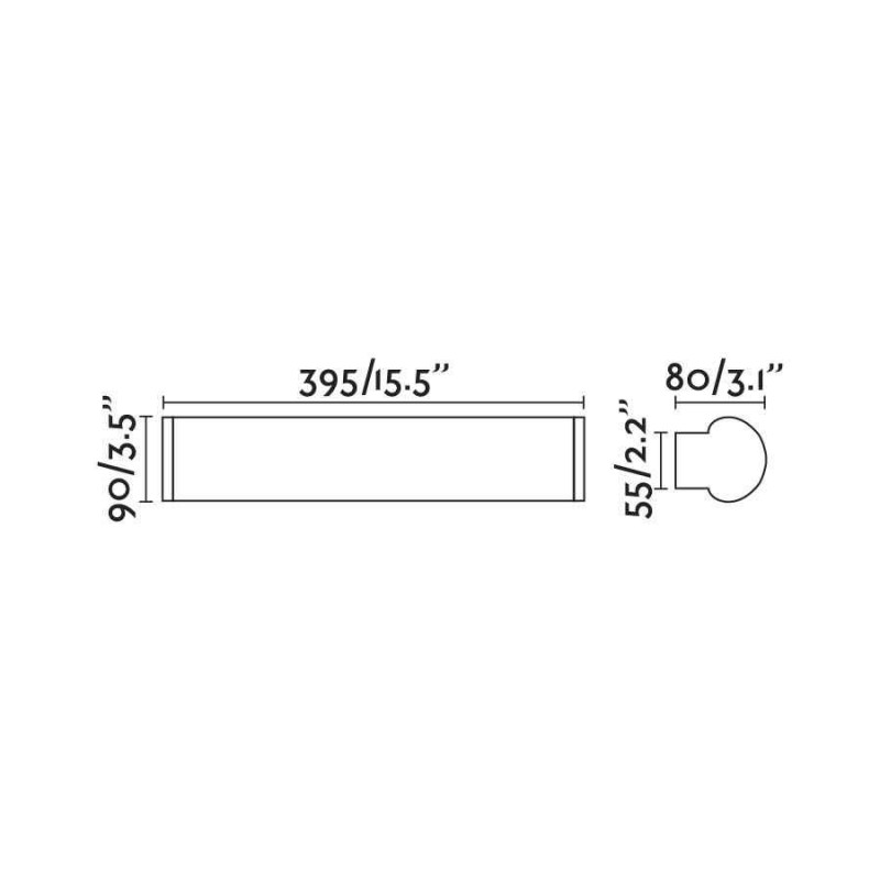 Подсветка для зеркала Faro 63604 Danubio 395 Bronze wall lamp 12W, 12 Вт, 800 лм, 2700K