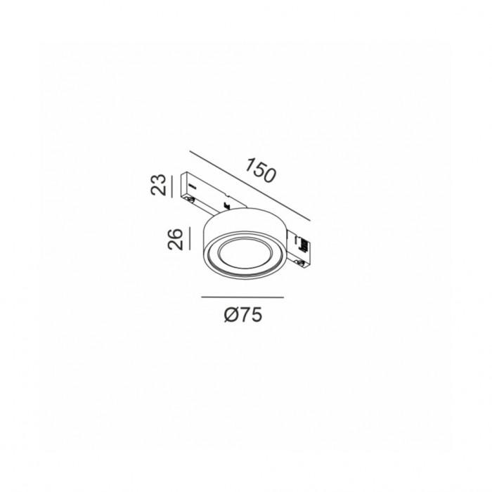 Магнитный трековый светильник LTX 14.7526.7.940.BK Micro_line Sol Mini, 6.3 Вт, 605 лм, 4000K