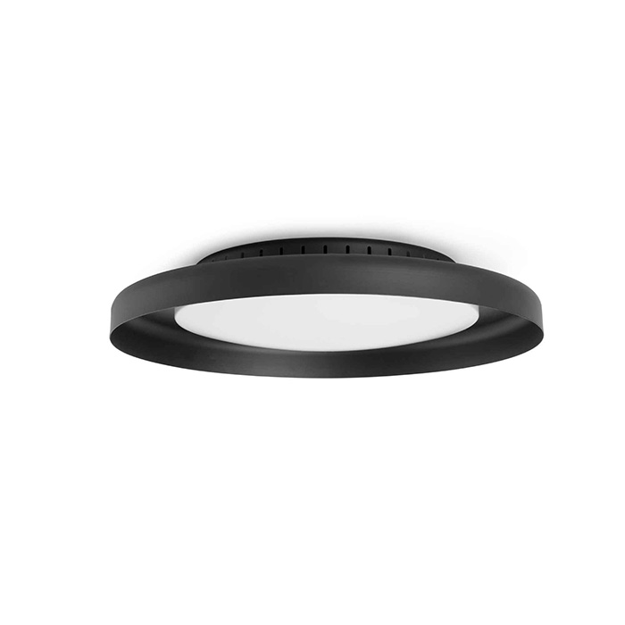 Стельовий світильник Faro 64096 DOLME Black ceiling lamp, 24 Вт, 1900 лм, 3000K