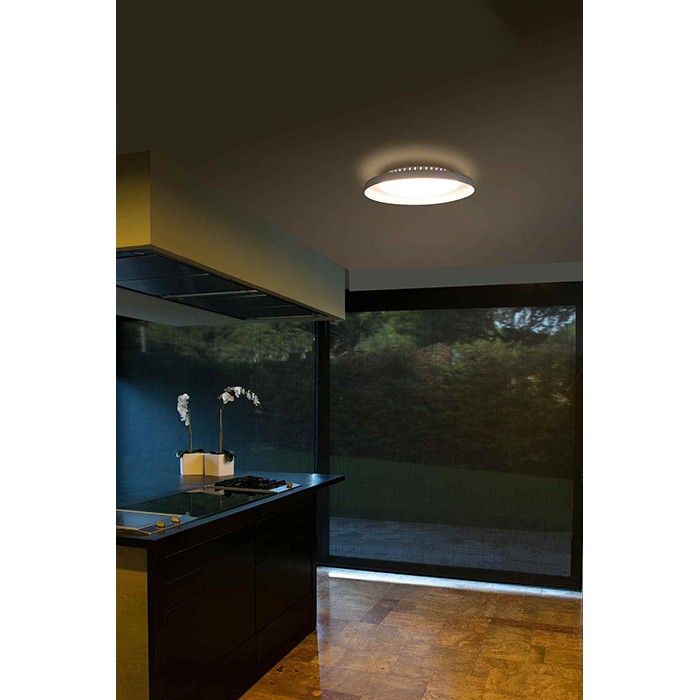 Стельовий світильник Faro 64097 DOLME White ceiling lamp, 24 Вт, 1260 лм, 3000K