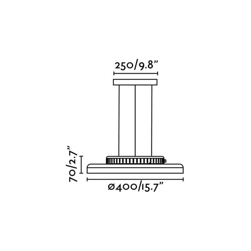 Подвесной светильник Faro 64099 DOLME White pendant lamp, 23 Вт, 1260 лм, 3000K