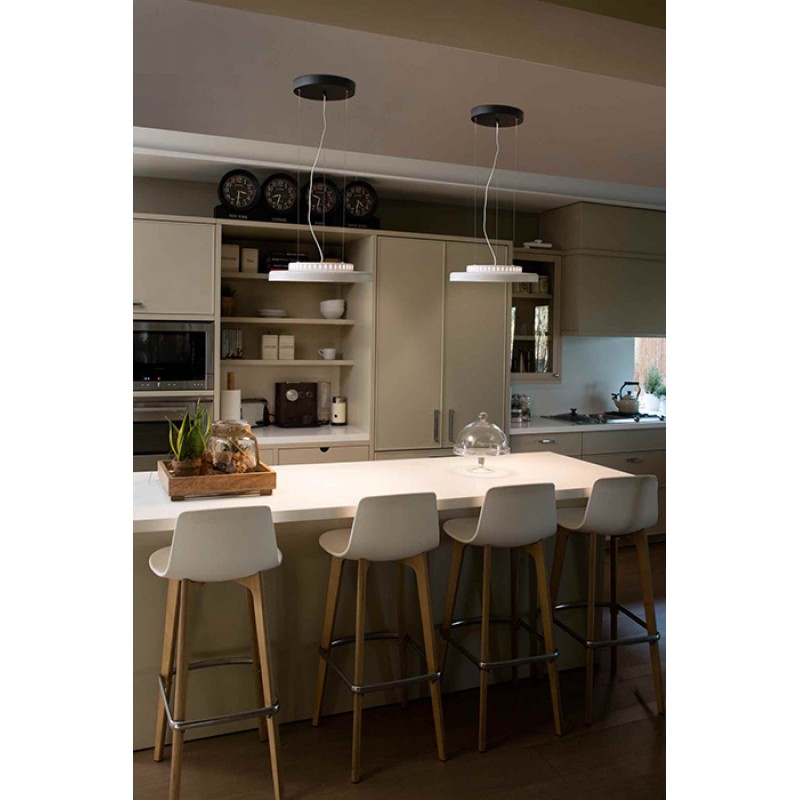 Подвесной светильник Faro 64099 DOLME White pendant lamp, 23 Вт, 1260 лм, 3000K
