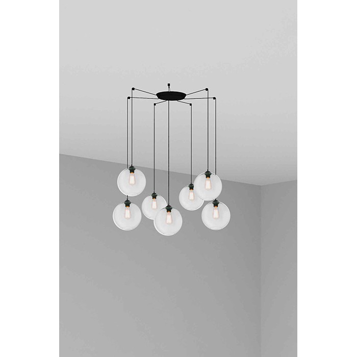 Люстра Faro 64128-7L CLARA 7L Transparent pendant lamp