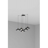 Люстра - Faro 64133-5L MARLIN 5L Black pendant lamp