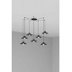 Люстра - Faro 64133-7L MARLIN 7L Black pendant lamp
