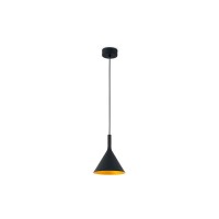Підвісний світильник Faro 64160 PAM 165 Black and gold pendant lamp, 11 Вт, 900 лм, 3000K